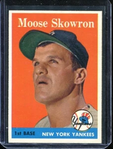 1958 Topps Baseball # 240 Moose Skowron (NM-MT) Near Mint to Mint - Picture 1 of 2