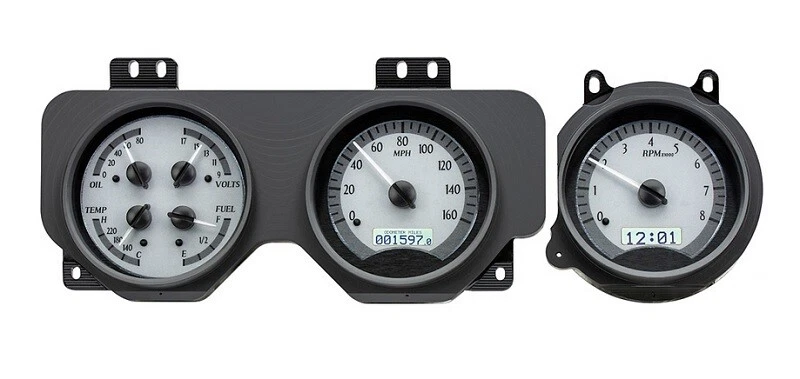 Pontiac GTO / Lemans Dakota Digital 1970-72 sistema de calibre analógico VHX-70P-GTO-S-W Foto 1 de 4