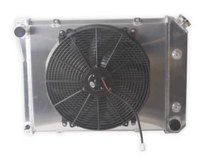 3 Row Radiator Shroud Fans For 1968-1974 Chevrolet Nova 1980-1988 Monte Carlo V8 - Picture 1 of 10