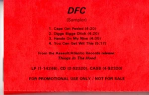 DFC Caps Get Peeled PROMO ADVANCE DEMO Cassette Tape Maxi Single Hiphop Rap - Imagen 1 de 2