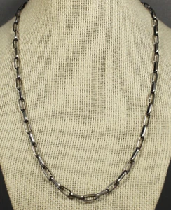 Handmade Chain 19.5" Necklace Sterling Silver 15.9 gm Navajo Robin Tsosie - Picture 1 of 6