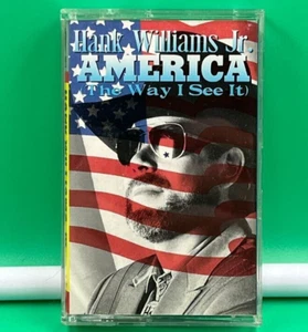 1990 Warner Brothers Cassette Hank Williams Jr America The Way I See It - Picture 1 of 2
