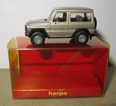 Micro Herpa Ho 1/87 Mercedes-benz MB G 300 Gé 4X4 Grigio Argento #3076 IN Box - Immagine 1 di 4