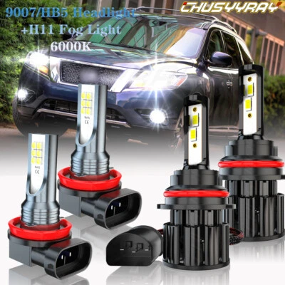 Kit de luces antiniebla de haz alto/bajo LED para Nissan Pathfinder 05 2006-2012 Foto 1 de 4