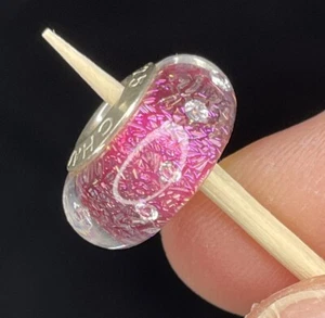 Chamilia PERSIAN ROSE RADIANCE COLLECTION Murano Glass Silver & Swarovski Bead - Picture 1 of 6