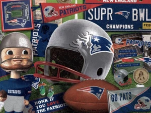 new england patriots wooden retro puzzle 333 Pieces WPZ-RS   3/16 Inch Thick - Imagen 1 de 7