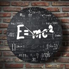2X( of Relativity Math Formula Wall Clock Scientist Physics Teacher8247