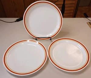 Vintage 3 pc Corelle By Corning Cinnamon Chestnut Luncheon Plate 8½" - Picture 1 of 3