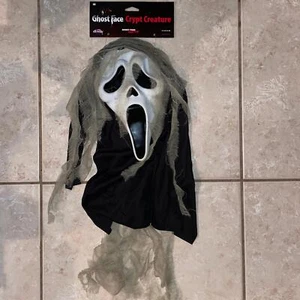 DISFRAZ DE HALLOWEEN MÁSCARA DE GASA CRIPTA CRIATURA CARA FANTASMA GRITO FW8517GF - Imagen 1 de 2