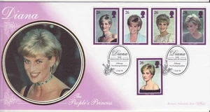 GB Stamps First Day Cover Commemoration Diana Princess of Wales BENHAM SHS 1998 - Picture 1 of 1