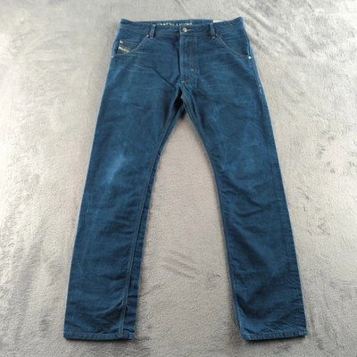 Pantalones de mezclilla Diesel Jeans para hombre 33x32 azul Krooley regular ajustados zanahoria Italia 0301U Foto 1 de 4