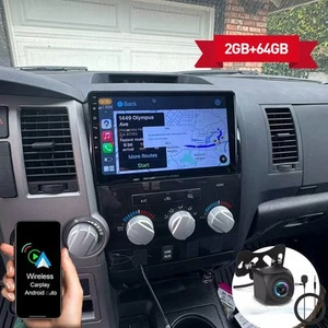 Radio GPS estéreo para auto Apple Carplay para Toyota Tundra 2007-2013 Sequoia 2008-19 - Imagen 1 de 20