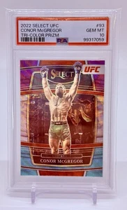 2022 Panini Select UFC - PSA 10 GEM MT - Connor McGregor #93 Tri-Color Prizm - Picture 1 of 2