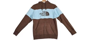 The North Face Men's M Two-Tone Full Zip Hoodie BrownBlue - Picture 1 of 9