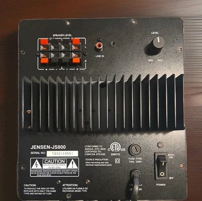 AMPLIFICADOR SUBWOOFER ALIMENTADO POLK AUDIO PSW108 (*¡SOLO AMPLIFICADOR!) Foto 1 de 4