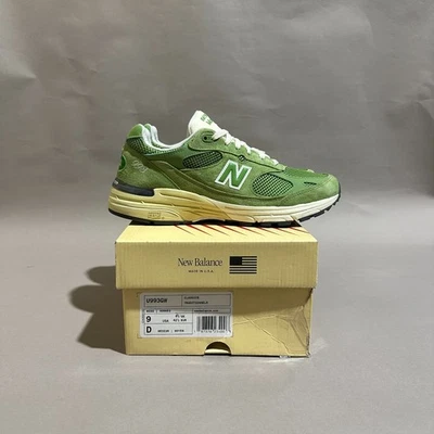 Zapatos New Balance Lifestyle 993 verde cebollino hechos en EE. UU. para hombre U993GW talla 9 EE. UU. Foto 1 de 4