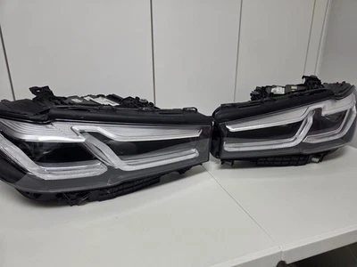 BMW 5 Series G30 G31 F90 LCI Adaptive LED Headlight PAIR OEM 9850581 9850582 - Bild 1 von 4