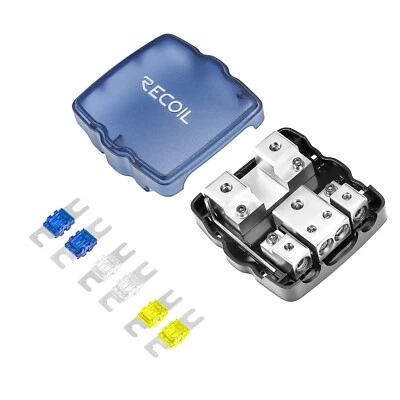 Bloco de distribuição fundido Recoil MPG2 2-Way Mini-ANL com bloco de terra 2-Way - Imagem 1 de 4