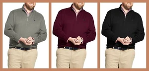 Izod ~ Advantage Sport Flex Men's Big & Tall Zip Neck Knit Pullover $70 NWT - Picture 1 of 7