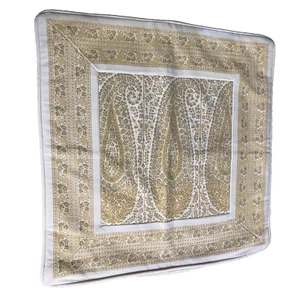 Pottery Barn Überwurf Kissenbezug Schein Paisley 18 x 18 ohne Einsatz Gold Reißverschluss - Bild 1 von 6