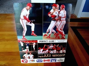 TOM BROWNING 17"x22" Sept. 16, 1988 Perfect Game Reds Baseball Poster/Photo - Picture 1 of 6