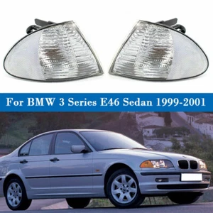 Pair Corner Parking Turn Signal Light for 1999-01 BMW E46 3-Series Sedan 4 Door - Picture 1 of 6