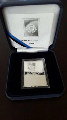 Estonia 2018 silver stamp 10 Euro 94/5000 RARE small Certificate number GIFT BOX - Image 1 of 4