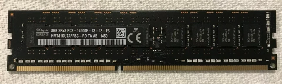 1 x 8GB Apple 2Rx8 PC3-14900E DDR3 1866MHz Memory RAM DIMM MAC PRO 6.1 Late 2013 - Image 1 of 1