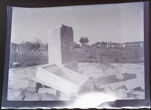 Tombstone Cemetery American Flag~ Original Plastic Negative ~ Milford, DE Estate - Picture 1 of 3