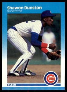1987 Fleer Shawon Dunston / Chicago Cubs #561