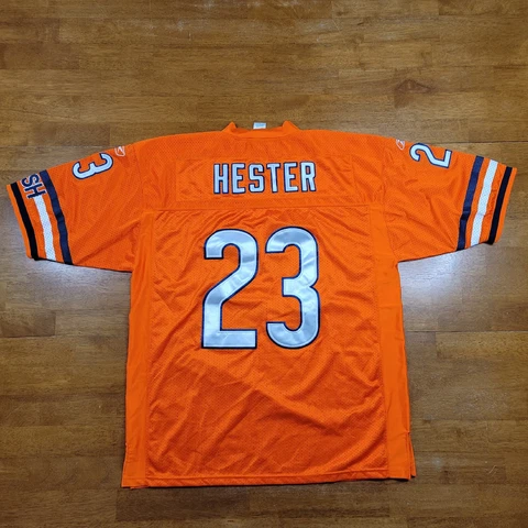 Devin HESTER #23 Chicago Bears Orange Reebok NFL Jersey Adult Size 52 Cover