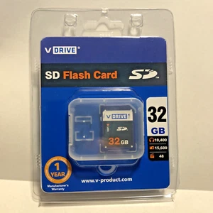 Tarjeta Flash SD VDRIVE VD32GBSD 32GB ENVÍO RÁPIDO - Imagen 1 de 4