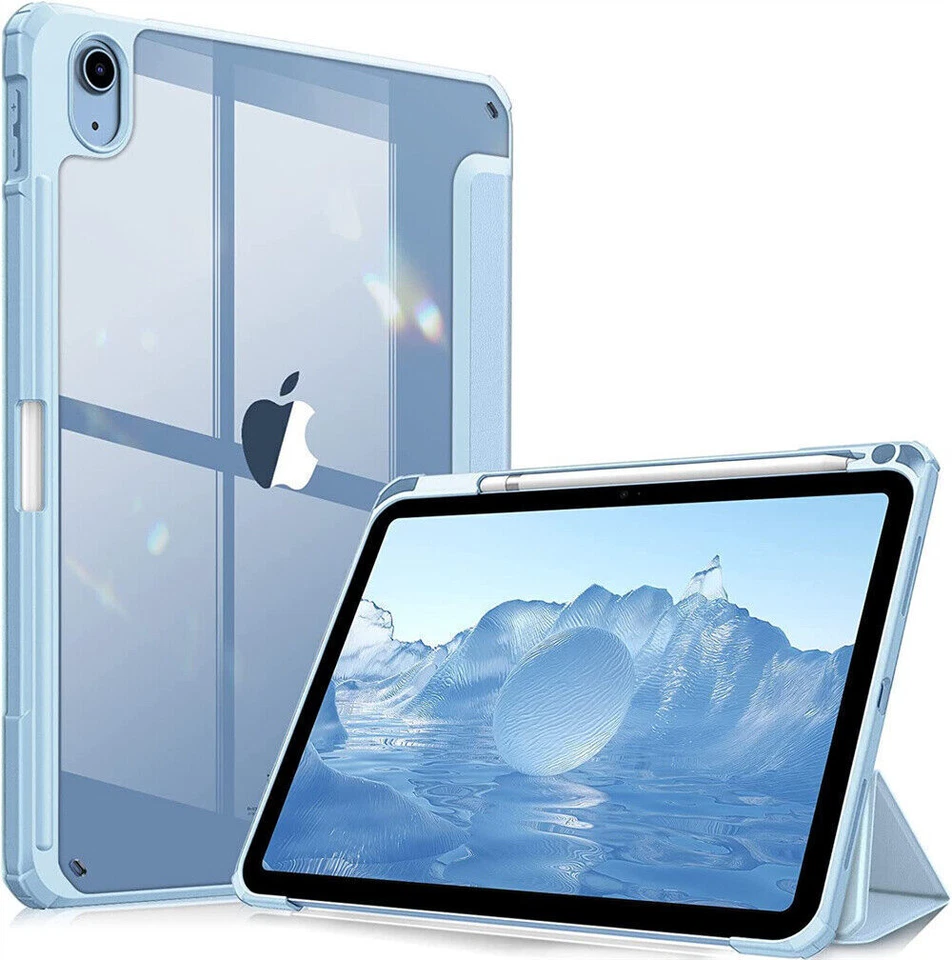 Transparent iPad case with Pencil Holder - Slim Fit - Smart Cover - Image 1 of 4