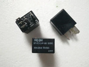 2PCS Power Relay For 871-1C-C-R1-U01 12VDC 20A/35A 14VDC 5-Prong 5Pin - Picture 1 of 4