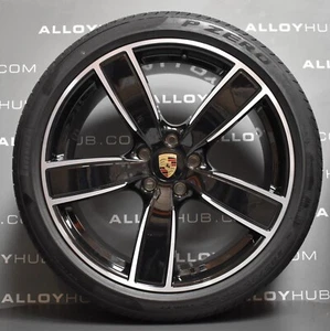 GENUINE PORSCHE CAYENNE COUPE SPORT CLASSIC II 22" REAR ALLOY WHEEL & TYRE X1 - Picture 1 of 3