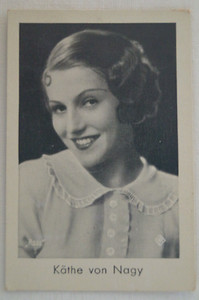Film Stars Vintage 1932 Pre WWII Josetti Filmbilder Trade Card Kathe Von Nagy