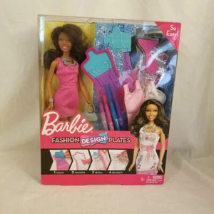 Barbie Fashion Design Plates AA Doll X7893 2012 BNIB NRFB NEW Mattel RARE VHTF - Picture 1 of 12