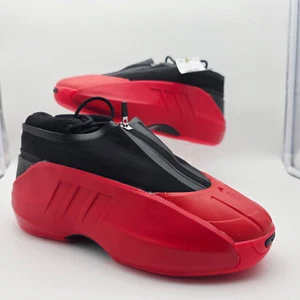 Adidas Crazy IIInfinity Sneakers Infinity Red Core Black Bred Men 10.5 - Picture 1 of 12