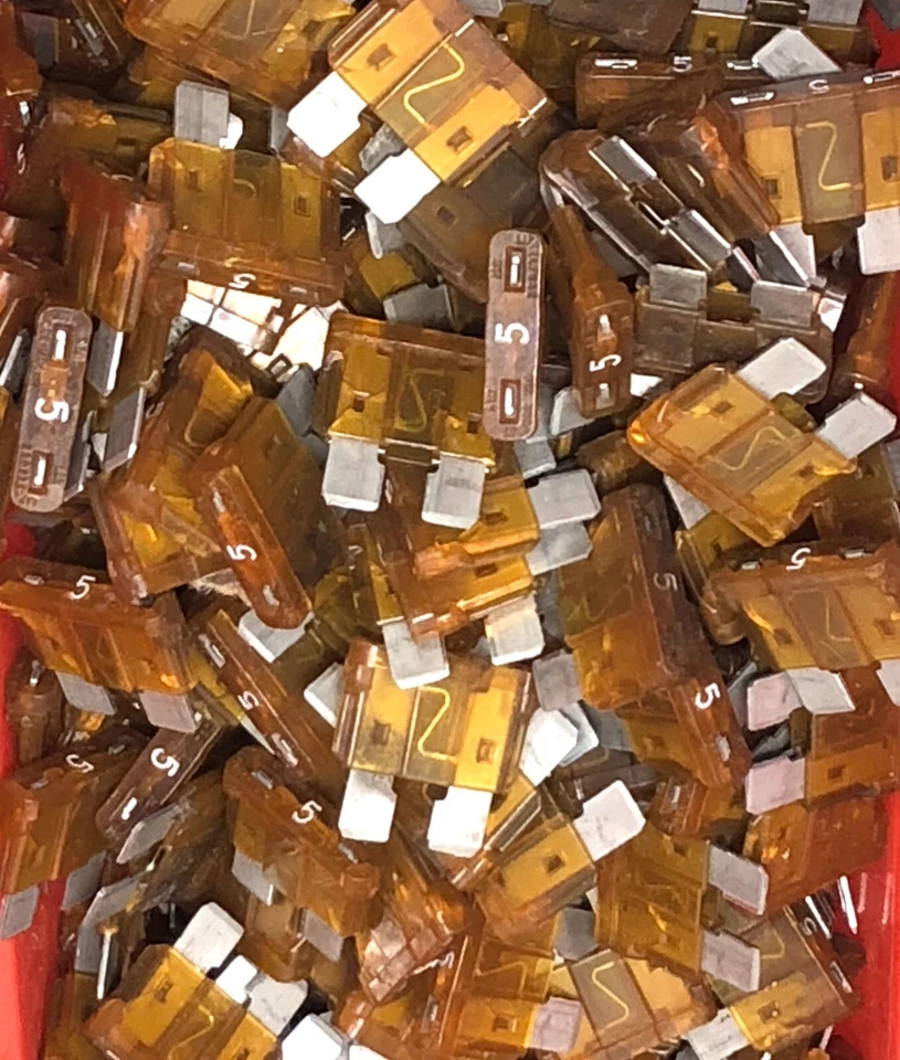 25 Pack 5 Amp ATC ATO Blade Fuse Auto Car Boat Marine Truck Motorcycle 5A~USA - Image 1 of 1