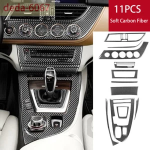 11PCS For BMW Z4 E89 2009-16 Carbon Fiber Center Console Gear Shift Set Kit Trim - Picture 1 of 12