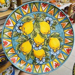 Vietri Sul Mare Pottery- 12 Inch Plate.Made/painted by hand in ITALY! - Picture 1 of 2