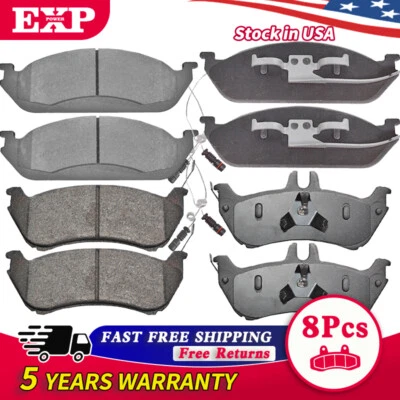 Pastillas de freno de disco cerámicas delanteras y traseras para Mercedes Benz ML320 ML350 ML430 Pastillas Foto 1 de 4