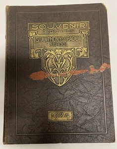 Souvenir Dedication Saint St. Anthony Padua School 1924 St. Louis Mo Great Ads - Bild 1 von 6
