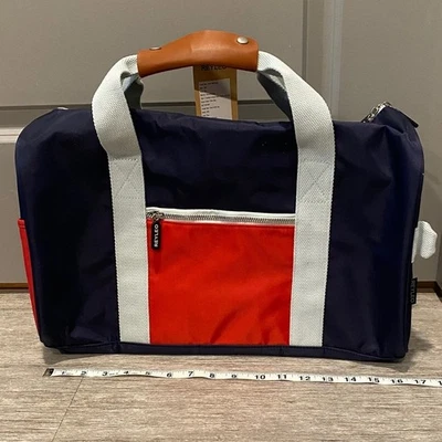 Bolsa de viagem REYLEO azul marinho e vermelha | Bolsa de ginástica | Weekender | Bagagem de mão | Esportes - Imagem 1 de 4
