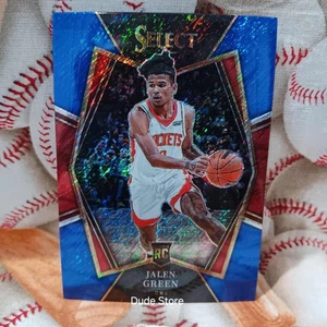 2021-22 Panini Select Premier Level Blue Shimmer - Jalen Green #190 *RC* Rockets - Imagen 1 de 2