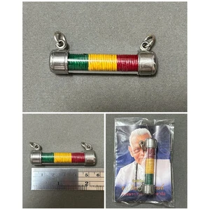 Amuleto tailandese Takrud Jatturo BangkoetSap Ajarn Pien ricchezza prosperità magia Yantra - Foto 1 di 2