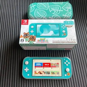 Nintendo Switch Lite Console Animal Crossing Timmy Tommy Aloha Model Limited - Picture 1 of 6