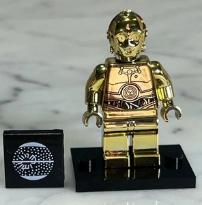 Lego Star Wars Chrome Gold C-3PO Custom Printed Minifigure - Picture 1 of 5