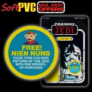 Kenner STAR WARS Vintage "Mail-Away Offer" FREE Nien Nunb soft PVC patch/coaster - Picture 1 of 2