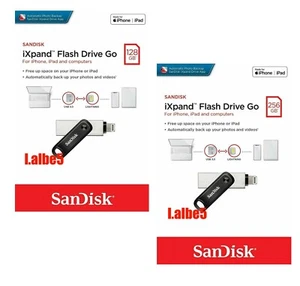 Sandisk 128GB 256GB iXpand Flash Drive GO OTG for iPhone/iPad/Computers IX60 - Picture 1 of 3